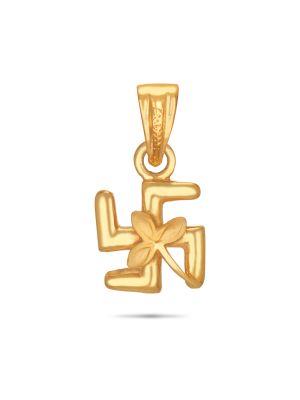 Gold Swastika Pendant