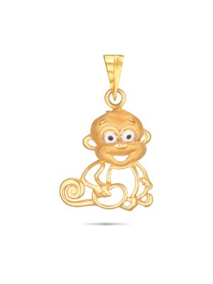 Monkey Gold Pendant