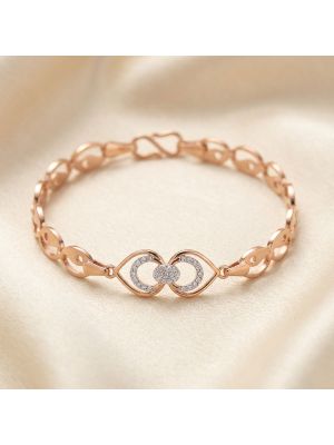 Trendy Teardrop Diamond Rose Bracelet 
