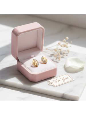 Floral Spark Diamond Stud