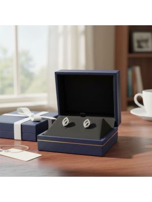 Fancy Leaf Diamond Stud