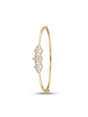 Elegant Floral Gold Diamond Gadi
