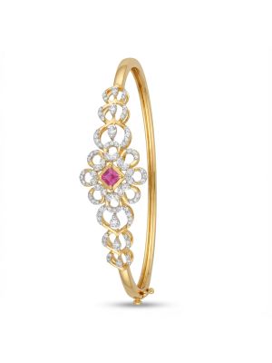 Pink Gem Floral Diamond Gadi