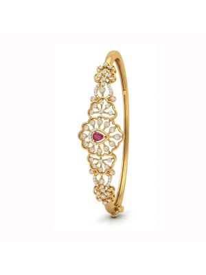 Modern Bridal Floral Diamond Gadi