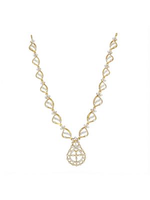 Artistic Diamond Gold Necklace