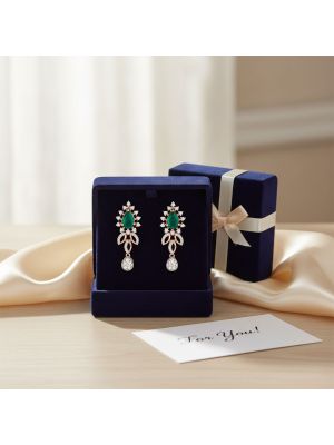 Emerald Rose Glow Diamond Drop