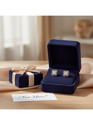 Sunburst Rose Diamond Stud