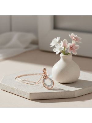Aesthetic Ovalized Rose Diamond Pendant