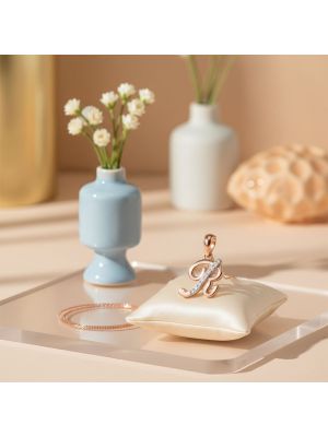Bodacious Initial Rose Dimaond Pendant