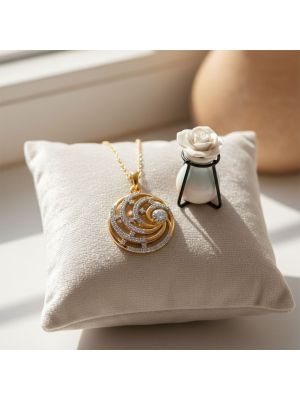 Mystic Legacy Gold Diamond Pendant