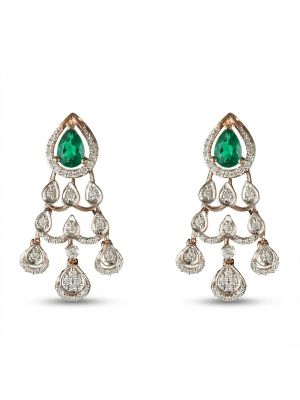 Luxury Tiered Teardrop Diamond Drops
