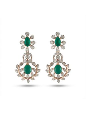 Bridal Rose Gold Diamond Drops