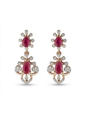 Bridal Rose Gold Diamond Drops