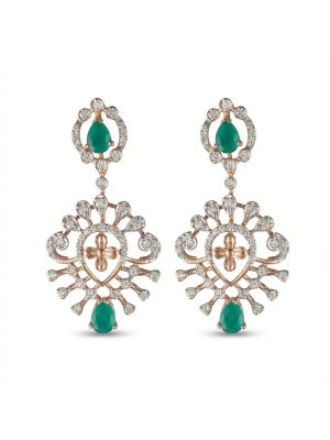 Bridal Rose Gold Diamond Drops