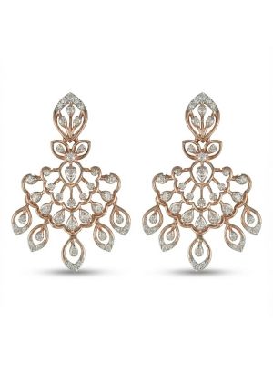 Bridal Rose Gold Diamond Drops 