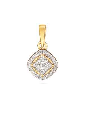 Diamond Floral Pendant