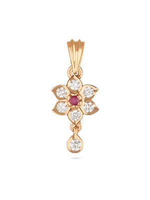 Floral Diamond Pendant