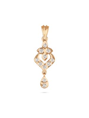 Luxurious Dangling Diamond Teardrop Pendant