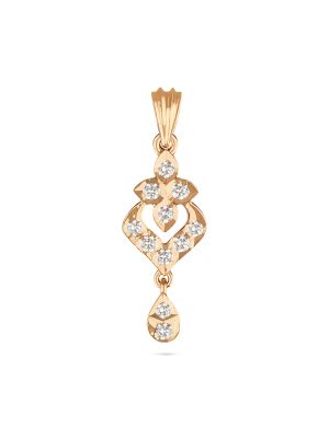 Luxurious Dangling Diamond Teardrop Pendant