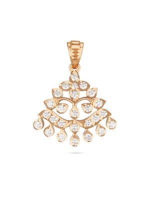 Ornate Blossom Diamond Pendant