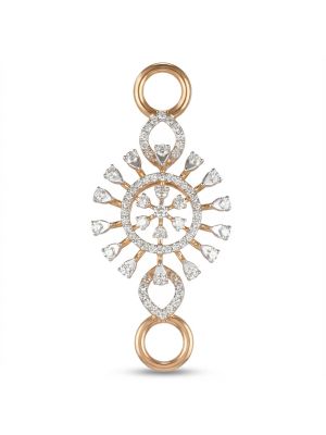 Diamond Floral Hook Mugapu Pendant