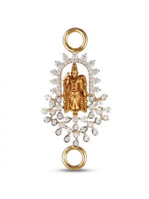Diamond Meenakshi Mugapu Pendant