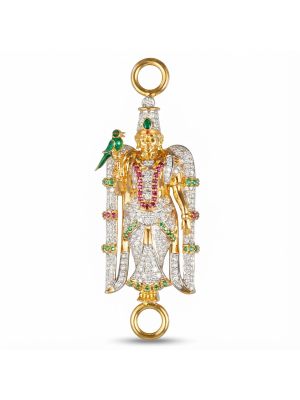 Diamond Meenakshi Mugapu Pendant