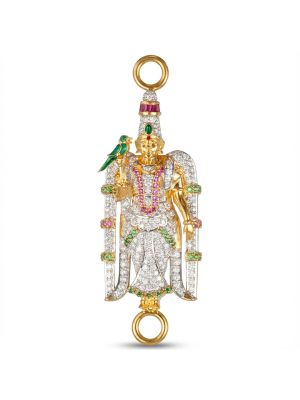 Diamond Meenakshi Mugapu Pendant