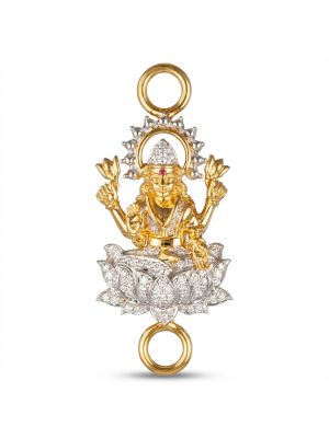 Diamond Lakshmi Mugapu Pendant