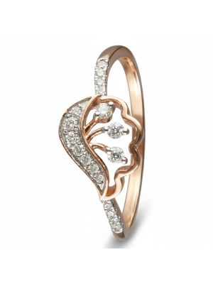 Luxury Leaf Diamond Ring