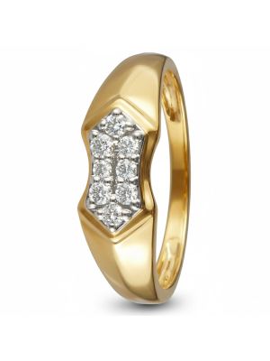 Bold Grid Cluster Diamond Ring