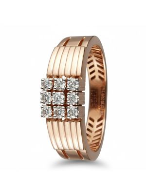 Luxury Bold Rose Gold Diamond Ring