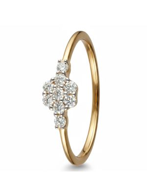 Luxury Floral Band Diamond Ring