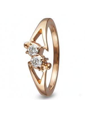 Luxury Solitaire Curve Diamond Ring