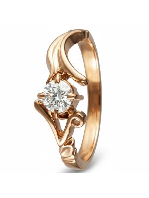 Luxury Solitaire Curve Diamond Ring