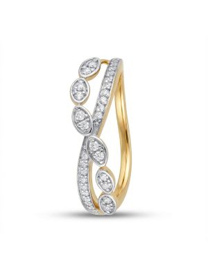 Elegant Split Band Diamond Ring
