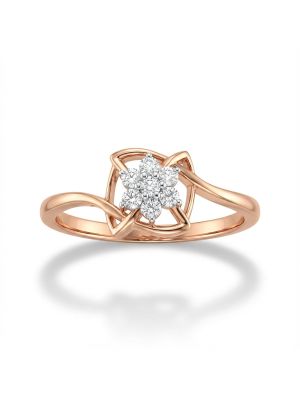 Fancy Flower Rose Diamond Ring