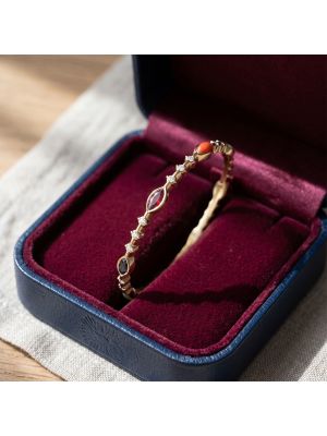 Navaratna Multi Gem Diamond Bangle