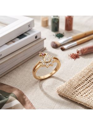 Royal Mayura Bloom Diamond Ring