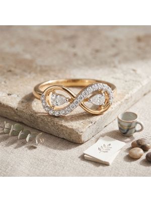 Eternal Infinity Pear Diamond Ring