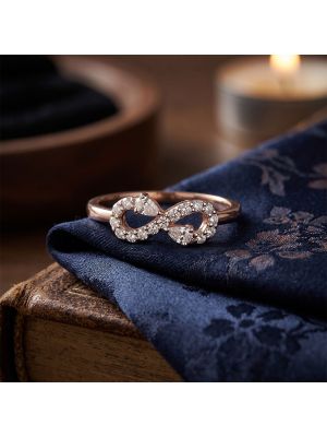 Eternal Twin Pear Infinity Diamond Ring