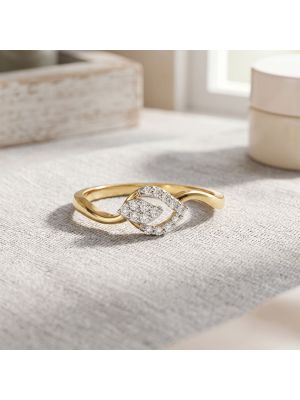 Royal Botanical Wave Diamond Ring