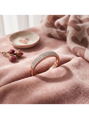 Imperial Triple Pave Rose Diamond Ring