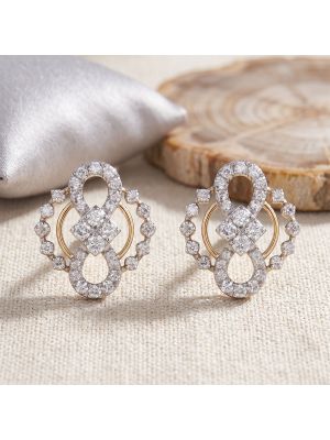 Glorious Fancy Diamond Stud Earrings