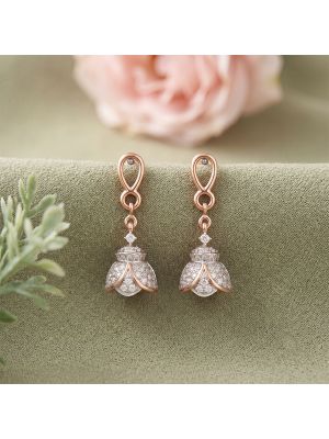Lotus Bud Diamond Jimikki Earrings