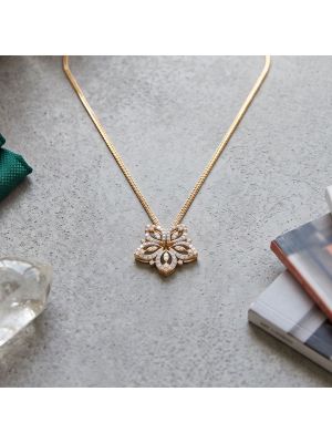 Imperial Rosette Filigree Diamond Necklace