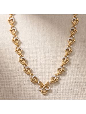 Royal Blossom Diamond Gold Necklace