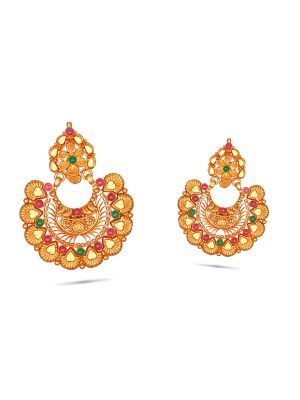 Ladies Gold Earring Set