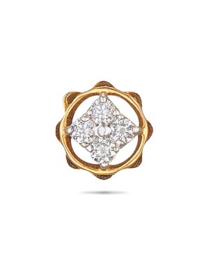 Floral Design Diamond Nose Pin