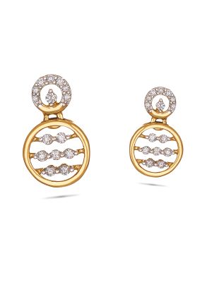 Enchanting Diamond Drops Earring